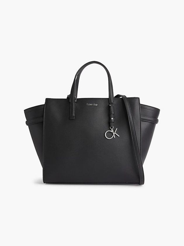 Calvin Klein USA Recycled Tote Womens Bag Black 6019372-TE